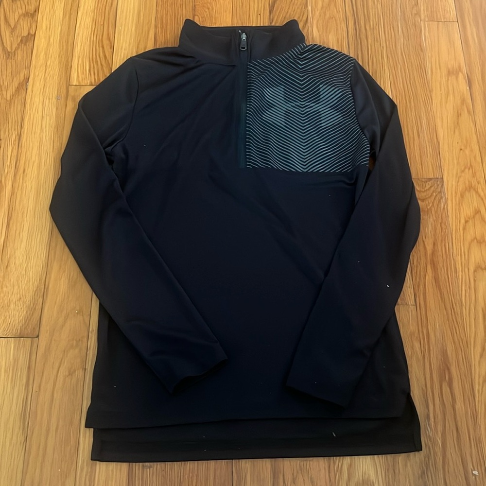 Under Armour boys black quarter zip